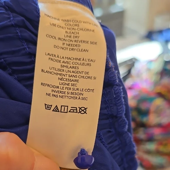 Anthropologie Blue and Yellow Wide Leg Jumpsuit - Picture 11 of 12